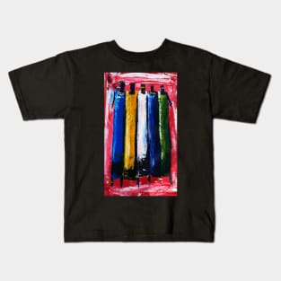 African People, African Colorful Artwork Kids T-Shirt